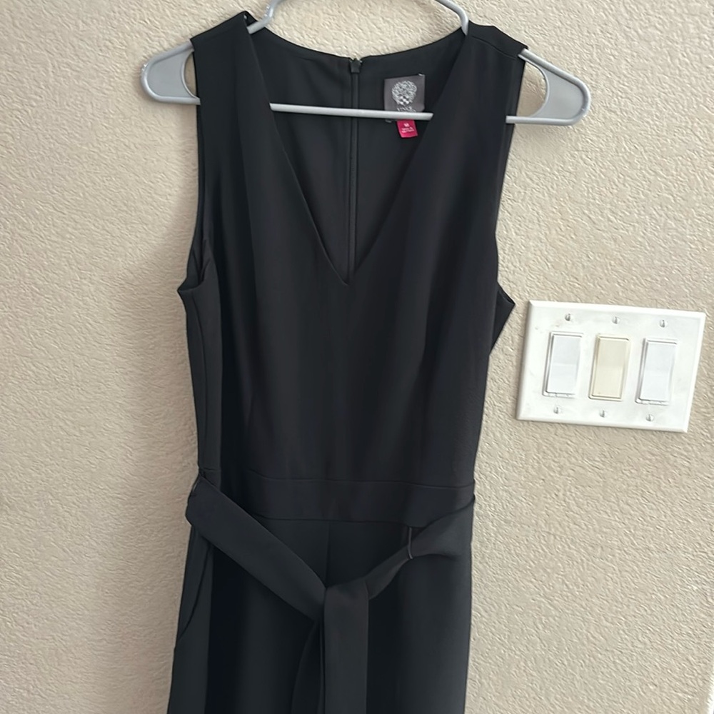 Vince camuto V-Neck Jumpsuit With Front Tie